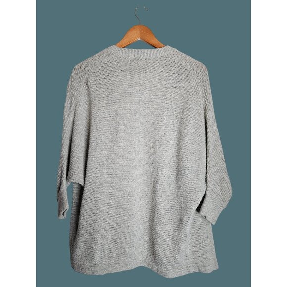2/$35-Madewell Womens Gray Open Front Cardigan Sweater XS Soft Knit OVERSIZED - Picture 3 of 8